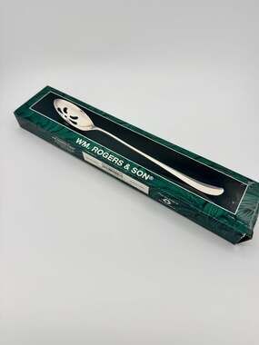Wm. Rogers & Son Silverplated Pierced Stuffing Spoon